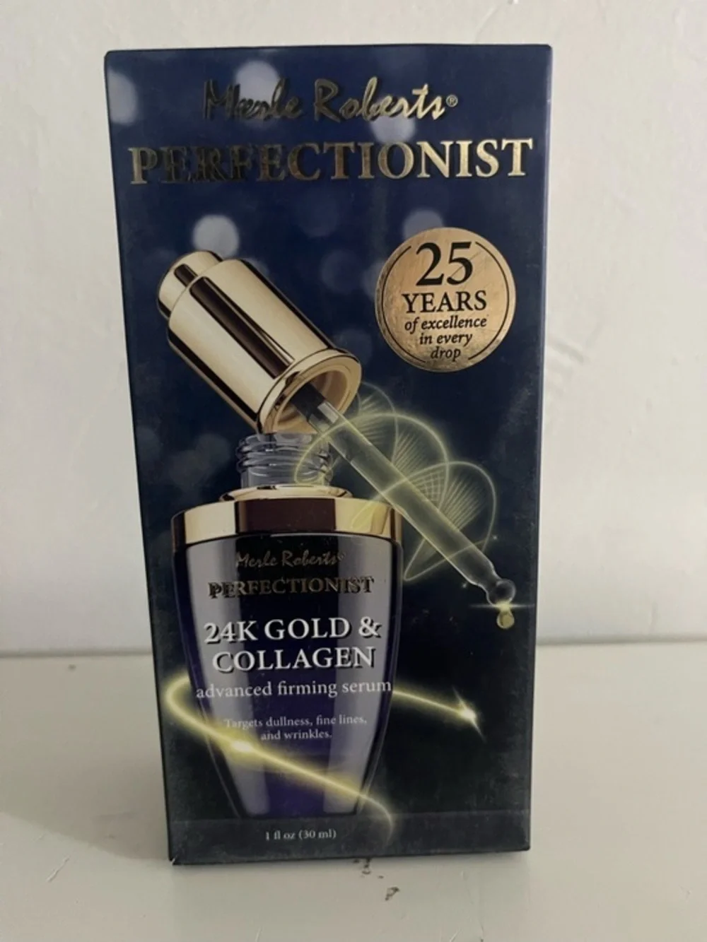 Merle Roberts Perfectionist 24K Gold & Collagen Firming Serum - Gold